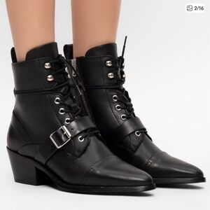 NWOT - All Saints Katy Leather Boots, NEW, Size 39
